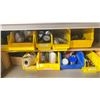 Image 3 : GREY METAL STORAGE CABINET FILLED WITH ASSORTED PLUMBING HARDWARE - APPROX. 3'W X 4.5'H X 1'D