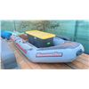 Image 1 : SEVY MARINA 310 INFLATABLE 10' BOAT WITH HARDWOOD PLANK FLOOR, SEAT, 2 OARS, FOOT PUMP & STORAGE
