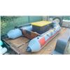 Image 3 : SEVY MARINA 310 INFLATABLE 10' BOAT WITH HARDWOOD PLANK FLOOR, SEAT, 2 OARS, FOOT PUMP & STORAGE