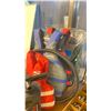 Image 4 : GROUP OF OUTDOOR SPORTS EQUIPMENT - LIFE JACKETS, BICYCLE HELMETS, SPEAR GUN, WET SUIT, INFLATABLE