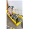 Image 1 : YELLOW PLASTIC BIN OF ASSORTED PADLOCKS WITH KEYS