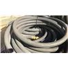Image 4 : GROUP OF 7 HEAVY GAUGE BLACK WATERLINE HOSES & BLACK PLASTIC TROUGH ON A PALLET