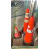 Image 3 : GROUP OF 3 SAFETY TRAFFIC CONES