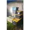 Image 2 : GROUP OF 8 ASSORTED LIDDED STORAGE BINS