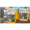 Image 2 : GROUP OF CLEAR KEROSENE, PAINT THINNER & 2 CONTAINERS OF SHOP RAGS