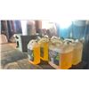 Image 4 : GROUP OF CLEAR KEROSENE, PAINT THINNER & 2 CONTAINERS OF SHOP RAGS