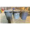 Image 2 : 3 ASSORTED WASTE RECEPTACLES - BRUTE/ RUBBERMAID