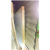 Image 1 : LARGE WOODEN BANANA BOARD 1/4" SKIN WALL PARTITION - APPROX. 8'W X 6'H - 1 X 4 FRAME PANEL