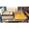 Image 2 : GREY OFFICE DESK, CANON MX360 PRINTER, BLACK OFFICE CHAIR, PAPER CUTTER, OFFICE WHITEBOARD & WHITE