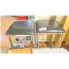 Image 4 : PAIR OF CHROME/ BLACK UPHOLSTERED BAR STOOLS, RUBBERMAID WALL SHELVING UNIT & CONTEMPORARY BLACK