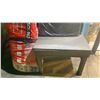Image 4 : SMALL GROUP OF INSULATION & SMALL PAINTED GREY WOODEN GARDEN TABLE