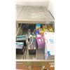 Image 2 : GREY 7 DRAWER METAL STORAGE CABINET WITH CONTENTS - 12V BATTERIES, SWITCHES, CONNECTORS, WIRE, FLEX
