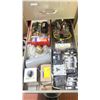 Image 8 : GREY 7 DRAWER METAL STORAGE CABINET WITH CONTENTS - POWER BARS, CABLE CLAMPS, LIGHT BULB SOCKETS,