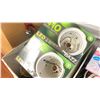 Image 7 : LOT OF ASSORTED ELECTRICAL - APPROX. 8 BOXES OF POWER CORDS, ELECTRICAL BOXES, LIGHT FIXTURES,