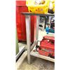 Image 7 : PAIR FOLDING SAWHORSES WITH WOOD TABLE TOP & ALUMINIUM FRAMED WOOD TOP WORK TABLE
