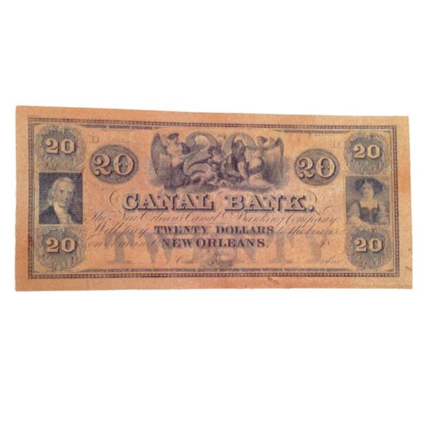 Django Unchained Canal Bank New Orleans $20 Note Movie Props