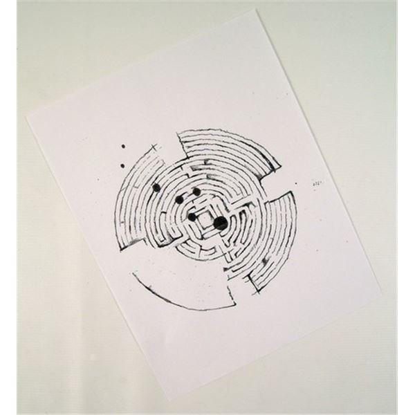 Prisoners Bob Taylor (David Dastmalchian) Maze Drawing Movie Props