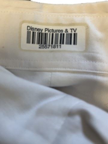 Disney Pictures Dress Shirt with Barcode Movie Costumes