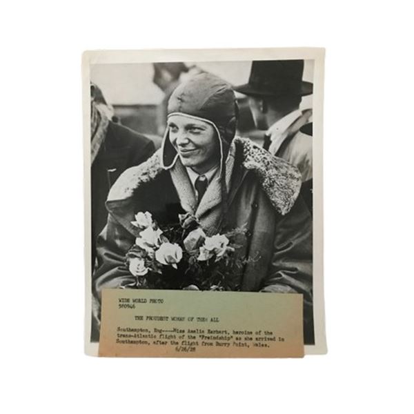 Amelia Earhart 1928 Vintage Wide World Photo