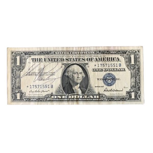Elvis Presley Signed 1957 Dollar