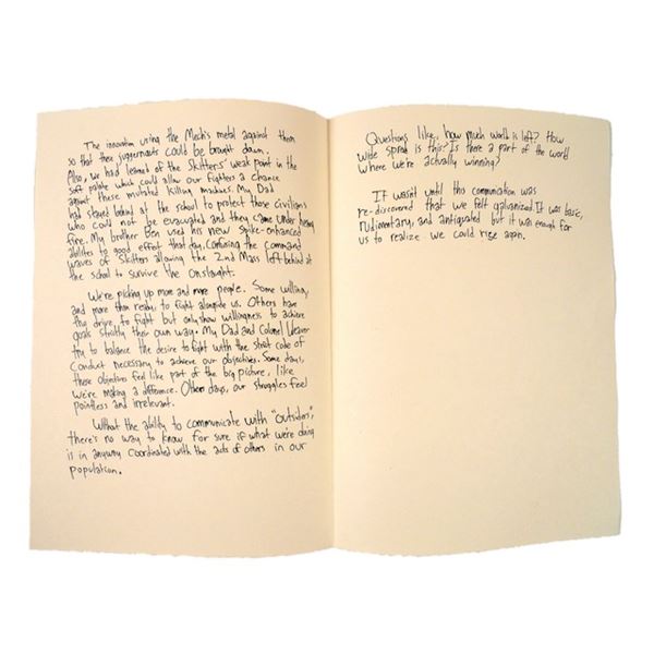 Falling Skies Kids Writings Movie Props