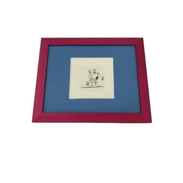 Snoopy and Woodstocks Limited Edition Etching
