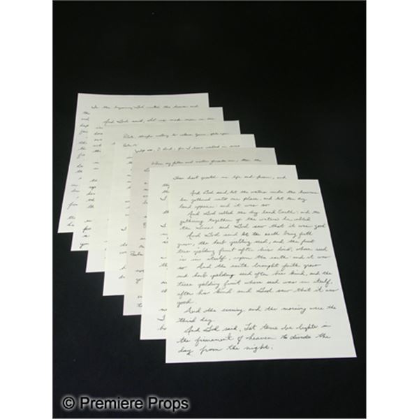 The Book of Eli Bible Pages Movie Props