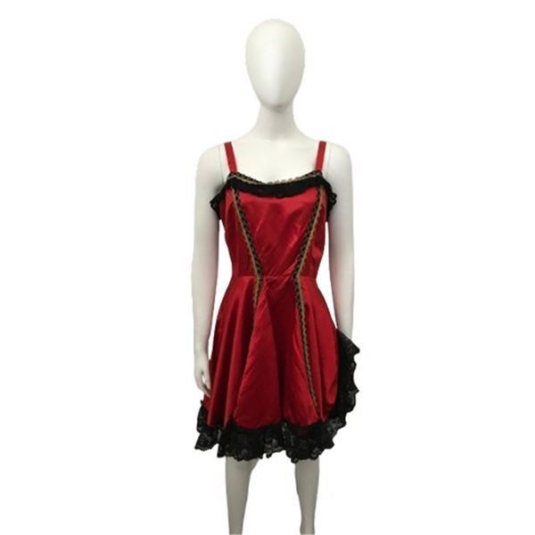 Vintage 60s 70s Can-Can Girl Mini Dress