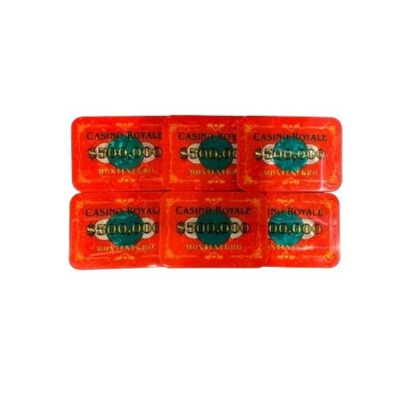 007 James Bond Casino Royale Poker Plaques Movie Props