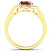 Image 4 : 14KT Yellow Gold 2.3ctw Ruby and Diamond Ring