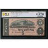 Image 1 : 1864 $5 T-69 Confederate PCGS 63PPQ