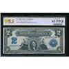 Image 1 : 1899 $2 Mini Porthole Silver Certificate PCGS 65PPQ