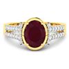 Image 3 : 14KT Yellow Gold 2.3ctw Ruby and Diamond Ring