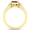 Image 4 : 14KT Yellow Gold 2.3ctw Ruby and Diamond Ring