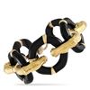 Image 1 : Gucci 18K Yellow Gold Enameled Bamboo Pattern Chain Bracelet