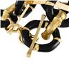 Image 2 : Gucci 18K Yellow Gold Enameled Bamboo Pattern Chain Bracelet