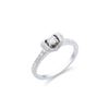 Image 2 : 14KT White Gold 0.54ctw Diamond Ring