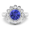 Image 3 : 14KT White Gold 2.02ctw Tanzanite and Diamond Ring