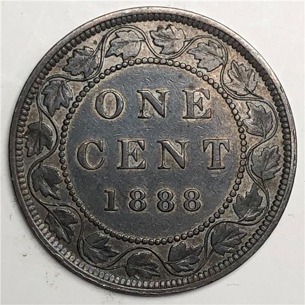 Canadian Large Cent 1888 EF