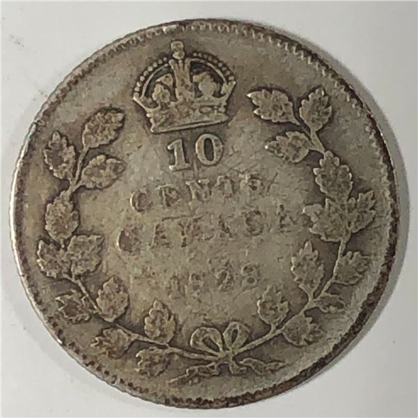 Canadian .10 Cent Dime 1928