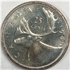 Image 1 : 1960 Queen Elizabeth 25 Cents Choice BU