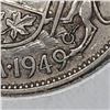 Image 3 : 1949 King George VI 50 Cents Hoof Over 9