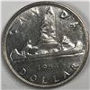 Image 1 : 1954 FWL Queen Elizabeth II Canadian Silver Dollar