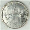 Image 1 : 1965 Queen Elizabeth II Canadian Silver Dollar UNC