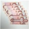 Image 1 : 6 - 1986 Canadian 2 Dollar Bills