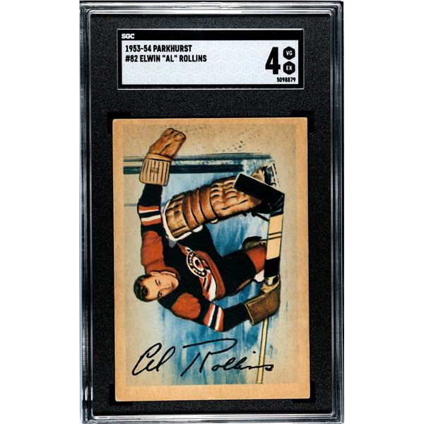 1953-54 Parkhurst #82 Al Rollins (SGC 4)