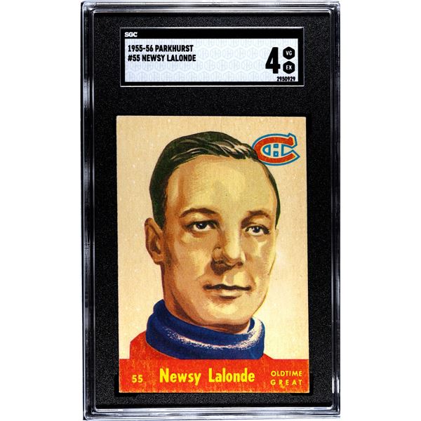 1955-56 Parkhurst #55 Newsy Lalonde OTG (SGC 4)