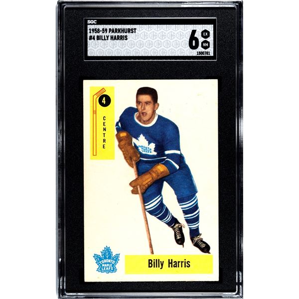 1958-59 Parkhurst #4 Billy Harris (SGC 6)