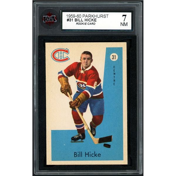 1959-60 Parkhurst #31 Bill Hicke RC (KSA 7)