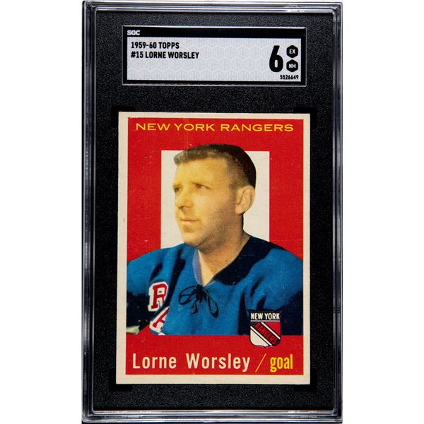 1959-60 Topps #15 Gump Worsley (SGC 6)